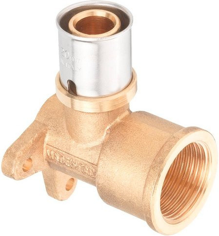Cornat Presswinkel aus Messing und Edelstahl mit Innengewinde 3/4 Zoll in Gold - Bild 1