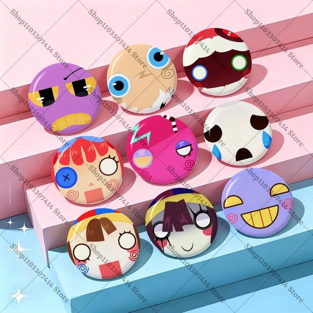 Potdemiel Anime Broschen, 5-10 Stück Set, Anstecknadel-Set, Accessoires - Bild 1