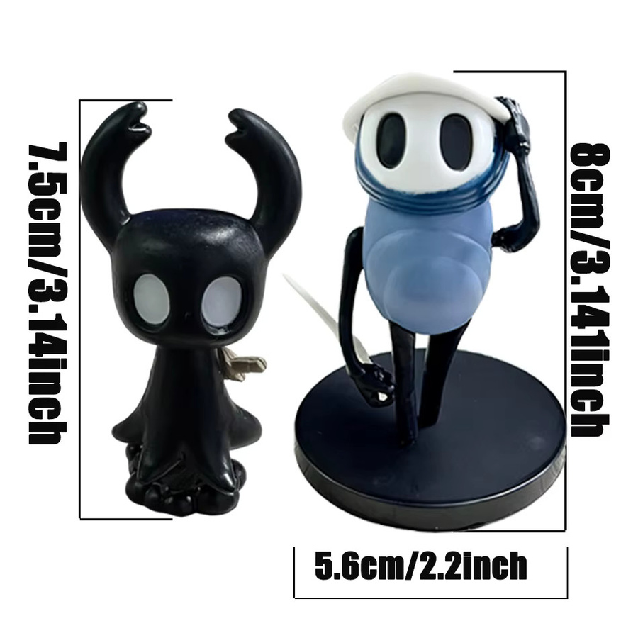Bandai Hollow Knight Spielfiguren-Set, PVC-Actionfiguren, Hornet, Quirrel & Grub - Bild 2