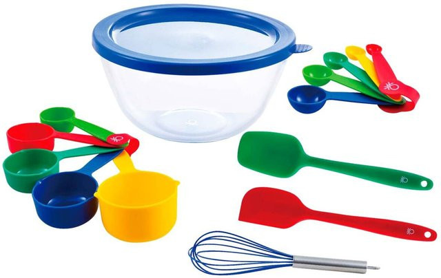 Benetton Küchenhelferset Rainbow aus Glas und Silikon in Multicolour und Transparent - Bild 1