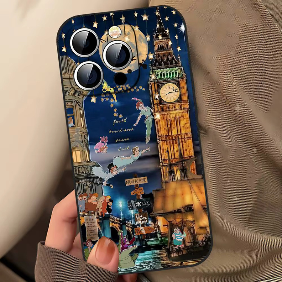 Mesuca Handyhülle mit Peter Pan Cartoon Design für iPhone 11 bis iPhone 17 Pro Max Plus Mini, weiche TPU Hülle, Multicolour - Bild 5