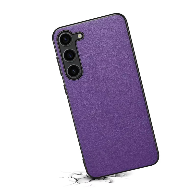 EUCAGR Luxus-Handyhülle aus PU-Leder für Samsung Galaxy S26 Ultra, S26 Plus und S26 FE in Schwarz mit weicher TPU-Rückseite - Bild 2