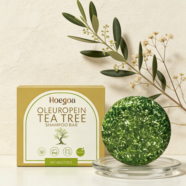 Hoegoa Shampoo-Bar Oleuropein, Teebaumöl, Unisex - Bild 1