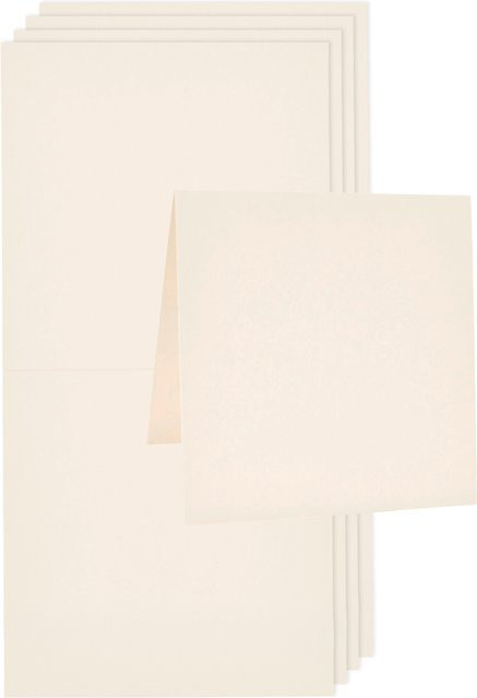 Rico Design Paper Poetry Luxury Karten Quadratisch Sand - Bild 1
