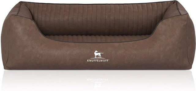 Knuffelwuff Hundebett Chesapeake Orthopädisch aus Kunstleder in Braun XL - Bild 1