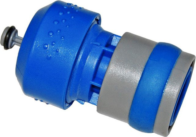 Kinzo Universal Schlauchstück mit Flow Control und Schnellkupplung, 1/2 Zoll, Blau - Bild 1