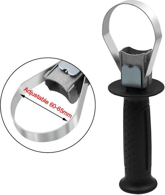 FoxLee Elektrische Schleifmaschine mit verstellbarem Hammer-Bohrer-Griff in Schwarz und Silber - Bild 1