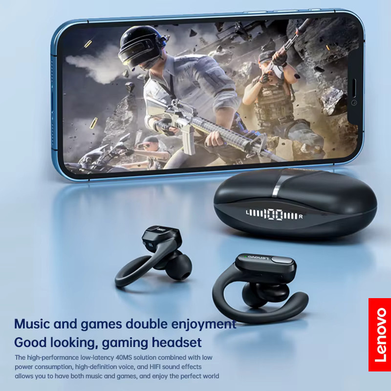Lenovo XT80 Sport Bluetooth In-Ear Headset mit Mikrofon, LED-Leistungsanzeige, ENC und HiFi-Stereo-Sound in Schwarz - Bild 6