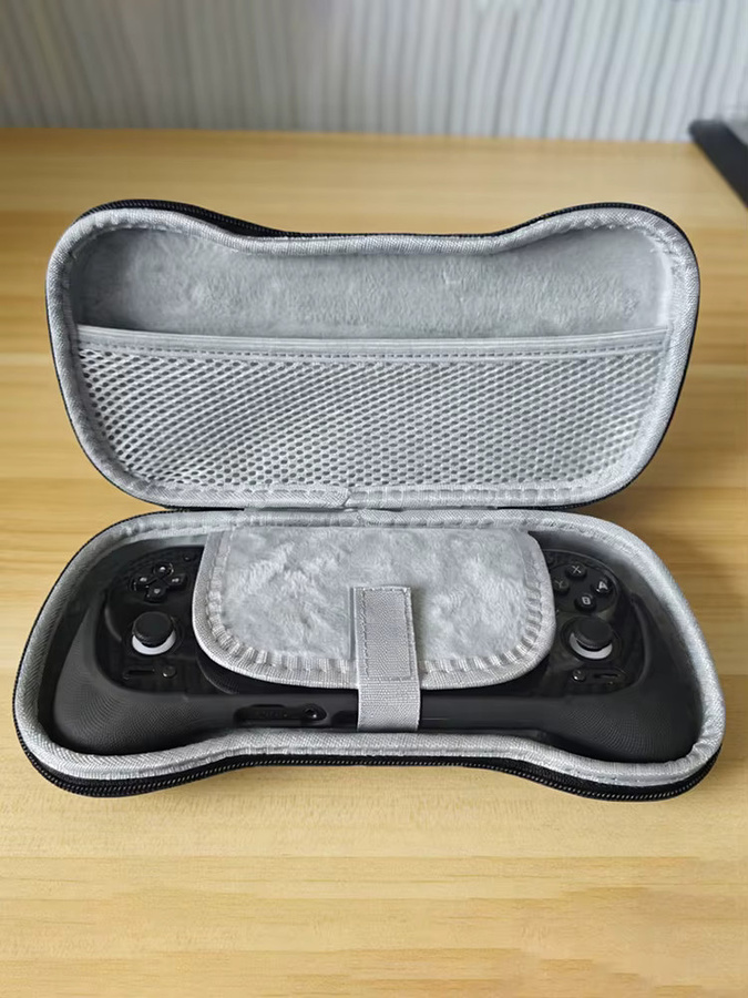 APWIKOGER Aufbewahrungstasche für Retroid Pocket 6 Handheld Grip in Schwarz mit Netztaschen und kratzfestem Schutz - Bild 6