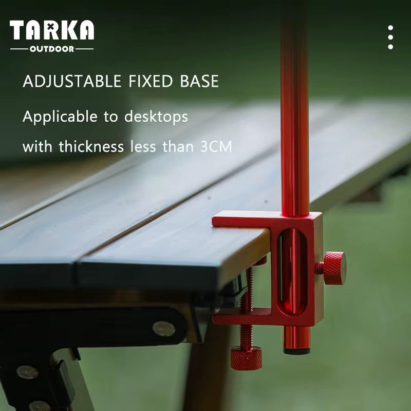 TARKA Outdoor Laternenständer Camping Lichtständer mit 2 Haken, ultraleichter und klappbarer Tischleuchtenhalter für dein Camping-Equipment - Bild 4