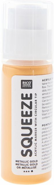 Rico Design Squeeze Acrylic Marker Metallic Gold 60ml - Bild 1