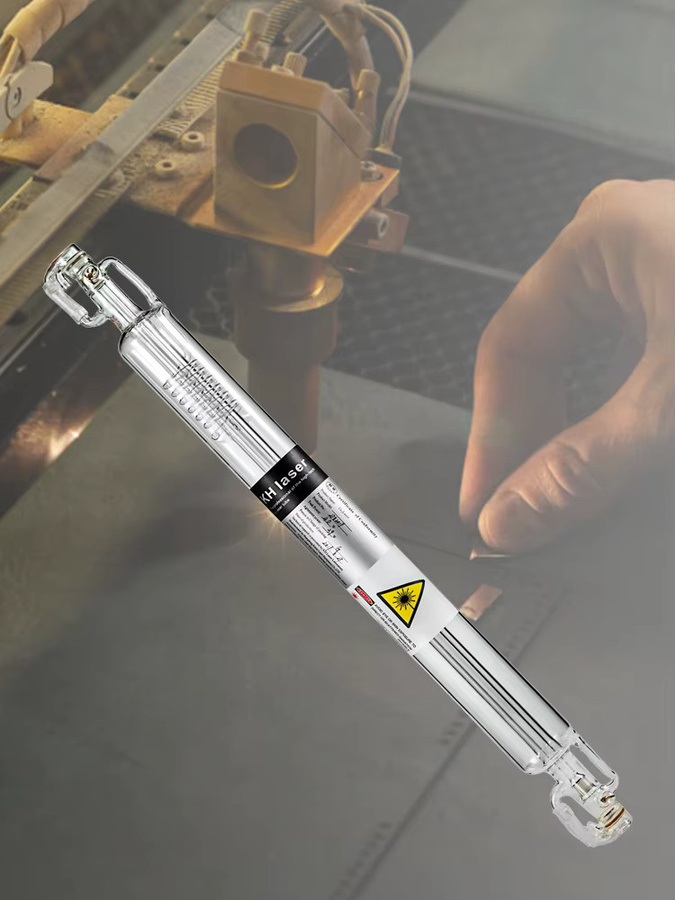 CO2-Glaslaserröhre für Lasergravierer und Schneidemaschinen, Außendurchmesser: 50 mm, transparent - Bild 2