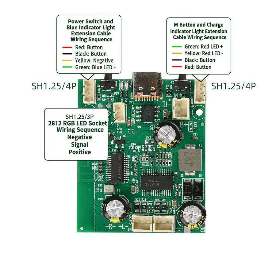 Gaqqee TWS Stereo Bluetooth Leistungsverstärker-Platine mit 2x10W Ausgangsleistung und Lademöglichkeit, Grün - Bild 2
