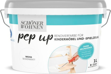 Schöner Wohnen Möbellack Weiß Seidenmatt 1 l - Bild 1