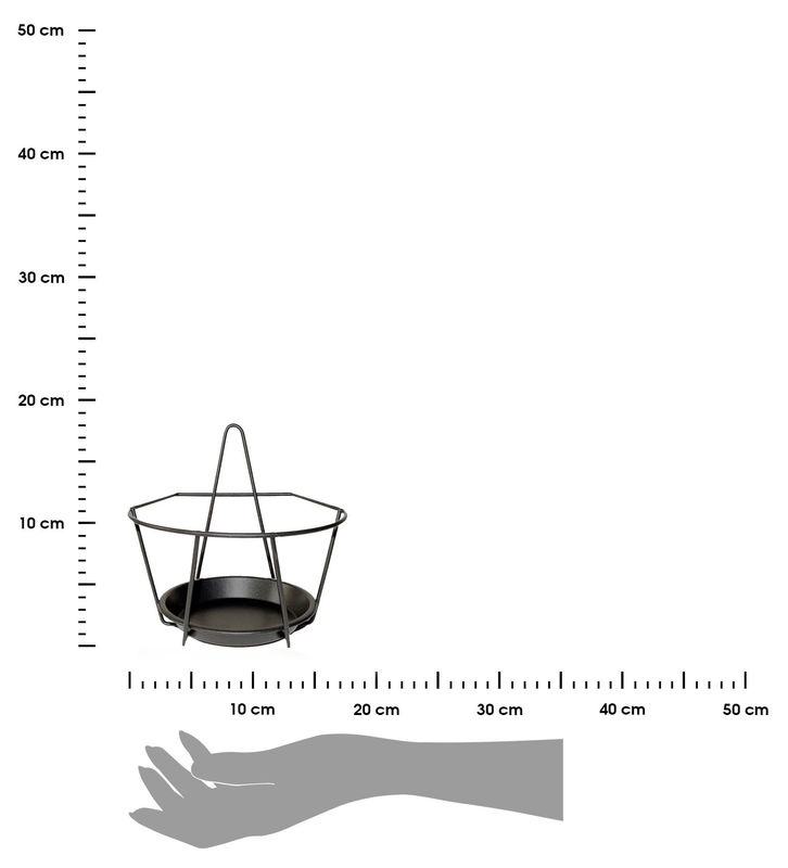 Geometrischer Wandblumenkasten aus Metall von Super Merchant für Haus, Terrasse und Balkon, B/T/H: 17 x 17 x 17 cm - Bild 2