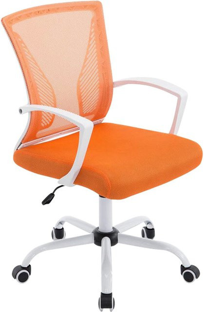 TPFLiving Bürostuhl Trail One mit atmungsaktivem Netzbezug und Armlehnen in Orange, B/T/H: 59,0 x 56,5 x 104,0 cm - Bild 1