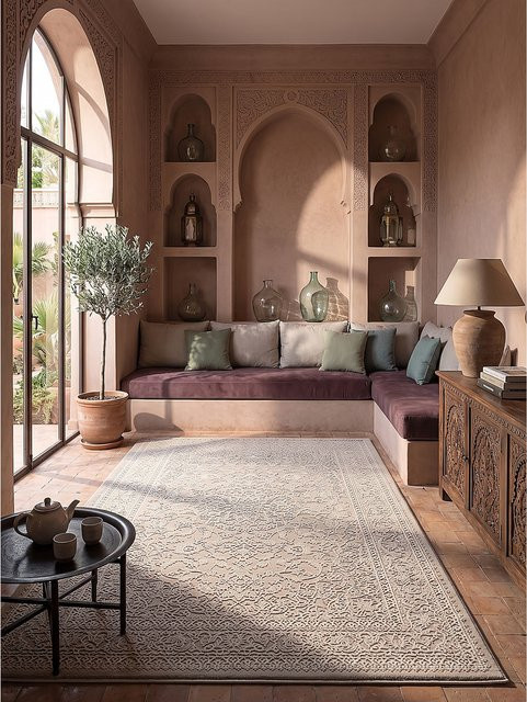 Pflegeleichter Teppich KASOS Kadima Design in Beige, Rechteckig, B: 160 cm, L: 230 cm - Bild 1