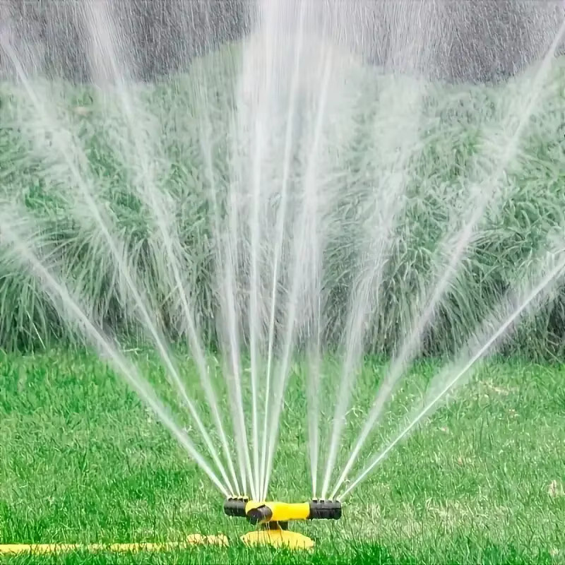 Automatischer 360-Grad-Sprinklerkopf mit Dreiwege-Rotation in Gelb - Bild 3
