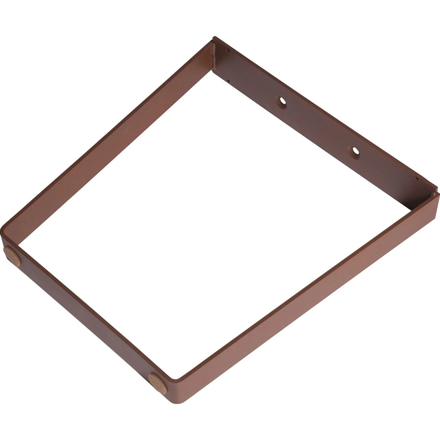 dieda Bankuntergestell V-Form aus Stahl in Braun mit Rostoptik, B: 40,0 cm, H: 7,0 cm, T: 3,55 cm - Bild 1