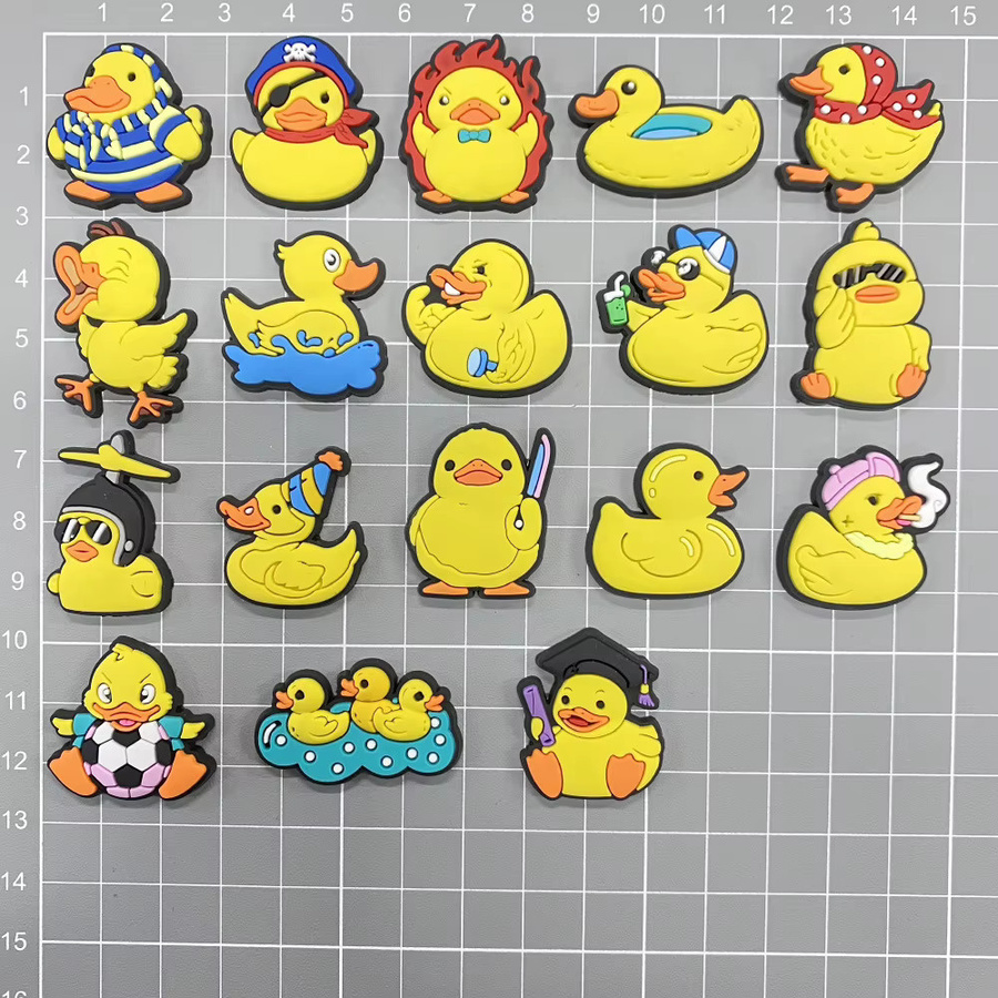 Schuhcharms Gelbe Enten, PVC, Unisex - Bild 4