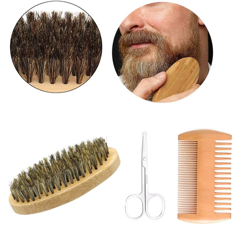 BEARDS ARE LIFE THE TW BEARD PARK Bartpflege Set, Bambus, Wildschweinborsten, Herren - Bild 2