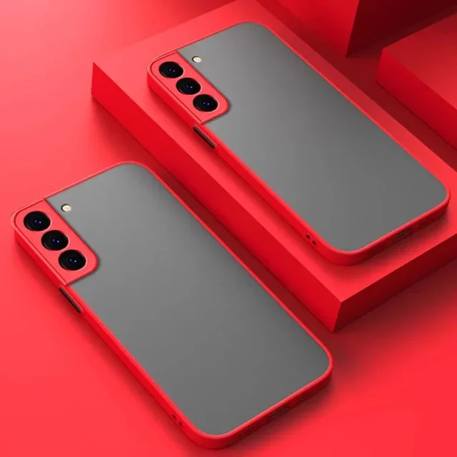 Gusakov Frosted Drop Protection Handyhülle für Samsung Galaxy S24 S23 S22 S21 S20 Ultra und A53 A52 A73 A72 in Schwarz - Bild 1