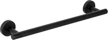 WENKO Badetuchstange Bosio aus Edelstahl in Schwarz Matt, Breite: 40 cm, Höhe: 5,5 cm - Bild 1