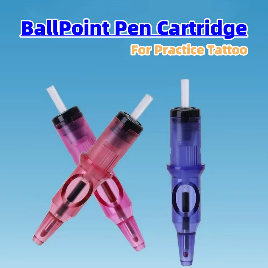 YRYTAT Tattoo Patrone Nadeln und Kugelschreiber zum Zeichnen für Tattoo Design in Pink und Multicolour - Bild 2