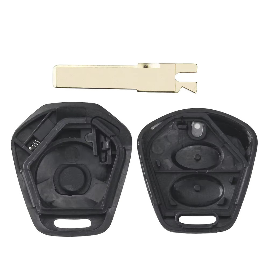 KEYYOU Ersatzgehäuse für Porsche Boxster S 986 911 996 Autoschlüssel mit 2/3 Tasten und HU66 Klinge in Schwarz - Bild 2