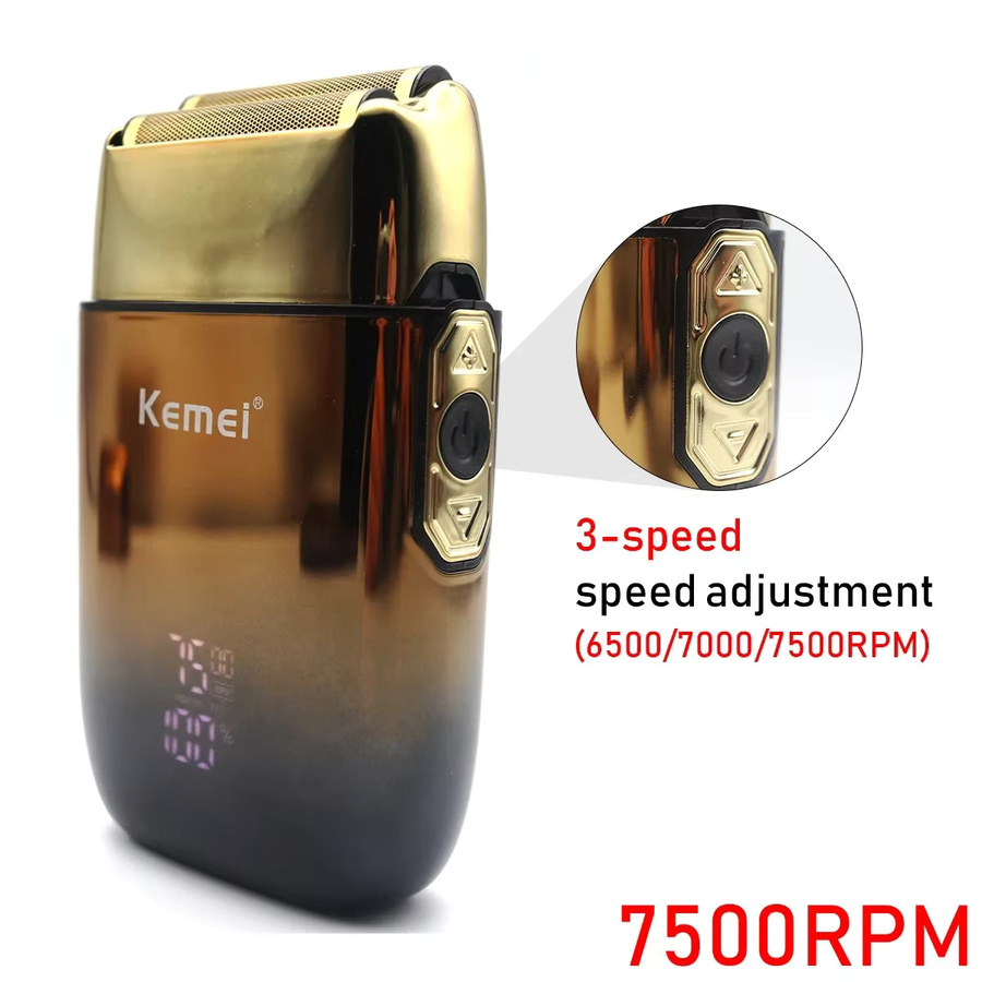 Kemei KM-TX10 Rasiermaschine für Herren, Gold - Bild 4
