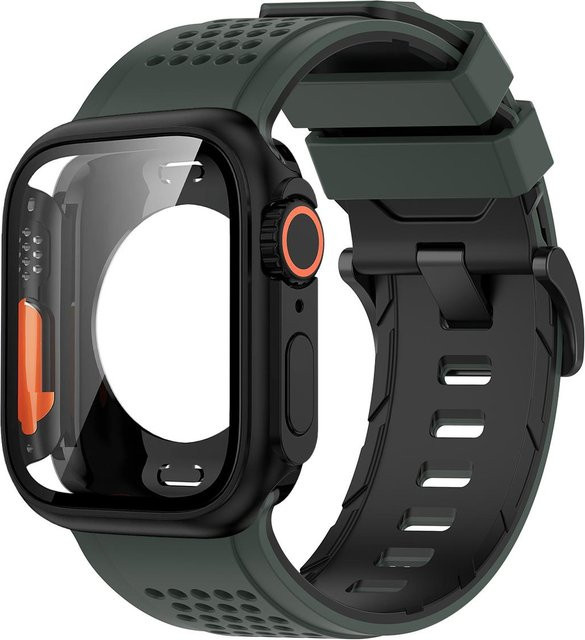 Uhrenarmband Silikon, Schwarz, Unisex - Bild 1