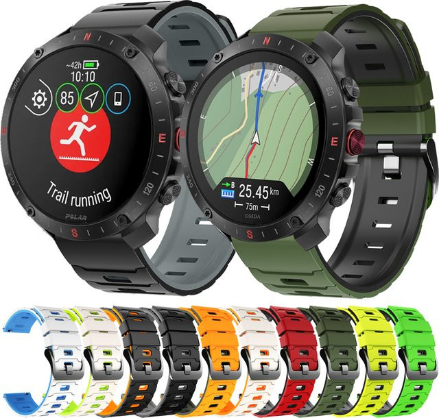 COROS Uhrenarmband Silikon, 22 mm, Schwarz, Unisex - Bild 1
