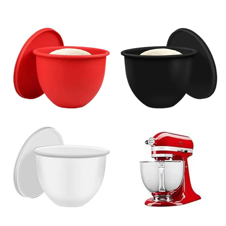 KitchenAid Silikon-Liner-Pad in Rot, rutschfester und hitzebeständiger Aufsatz für runden Mixer, lebensmittelechtes Küchenzubehör - Bild 3