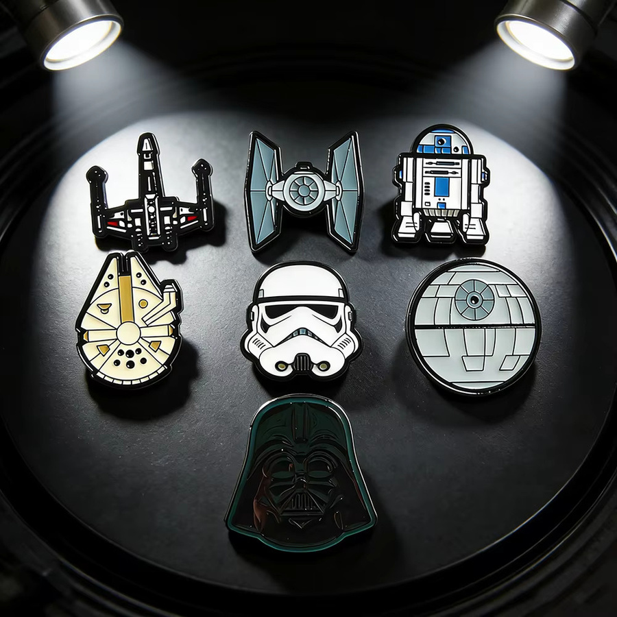 Star Wars Broschen-Set, Emaille, Bunt, Unisex - Bild 5