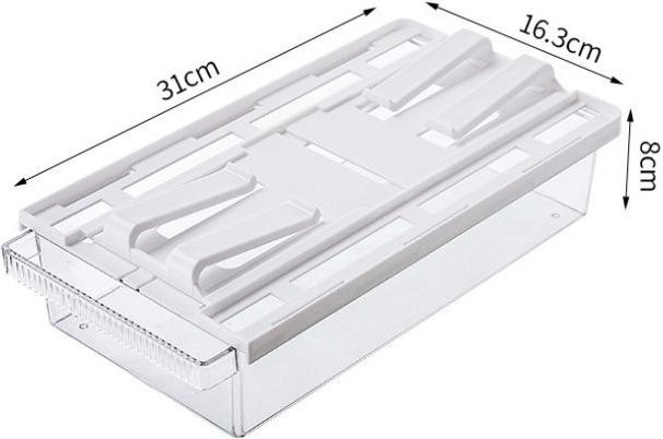 Binchi Outdoor Product Ausziehbarer Kühlschrank-Organizer Unterregal Schublade Transparent - Bild 1