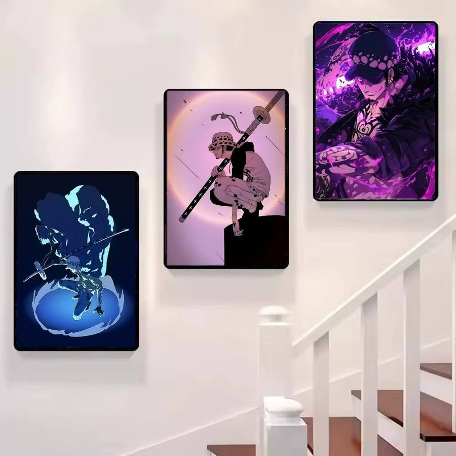 Selbstklebendes One Piece Poster mit Trafalgar D. Water Law Illustration für deine Wanddekoration - Bild 4