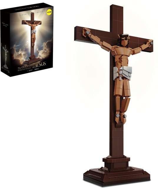 Jesus Kreuzigung Baustein Modell, Religiöses Ornament, ab 14 Jahren - Bild 1