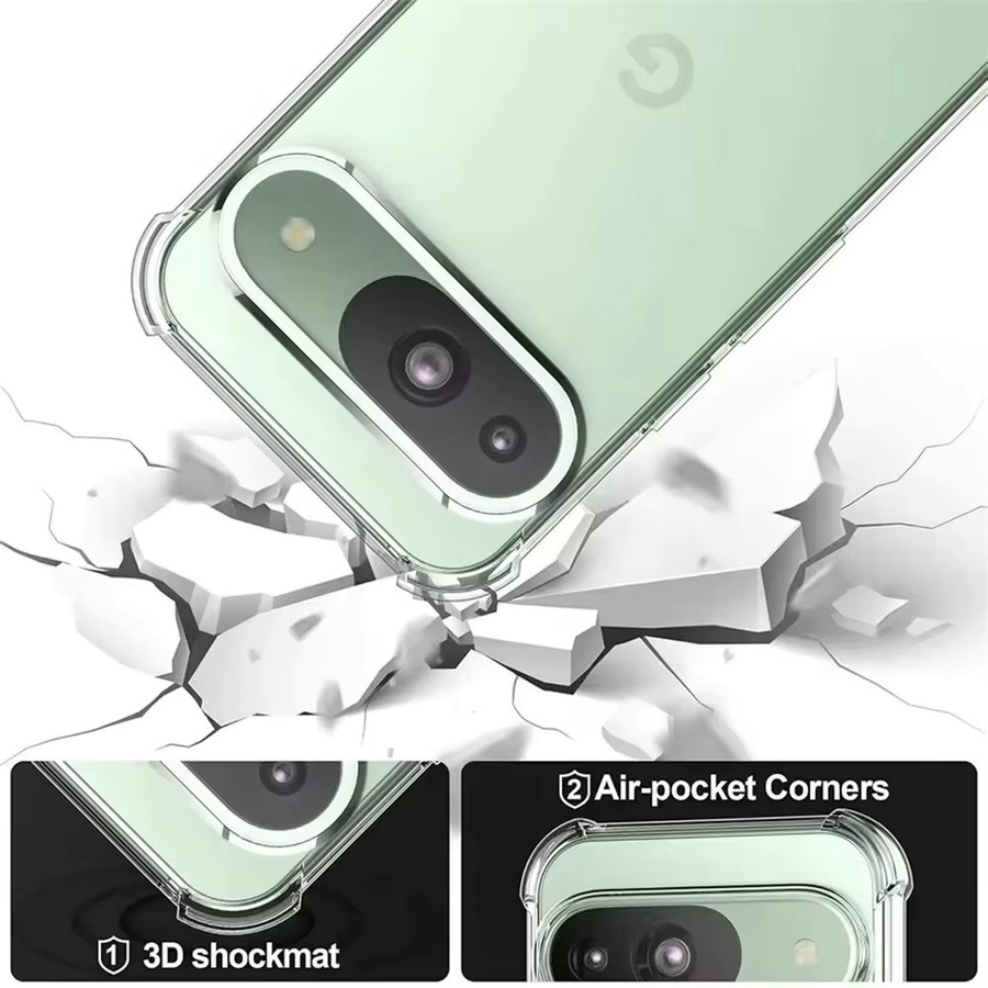 Ultra dünne transparente Handyhülle aus TPU für Google Pixel 10 9 Pro XL 8 7 Pro 9A 8A 7A 6A stoßfeste Schutzhülle - Bild 2