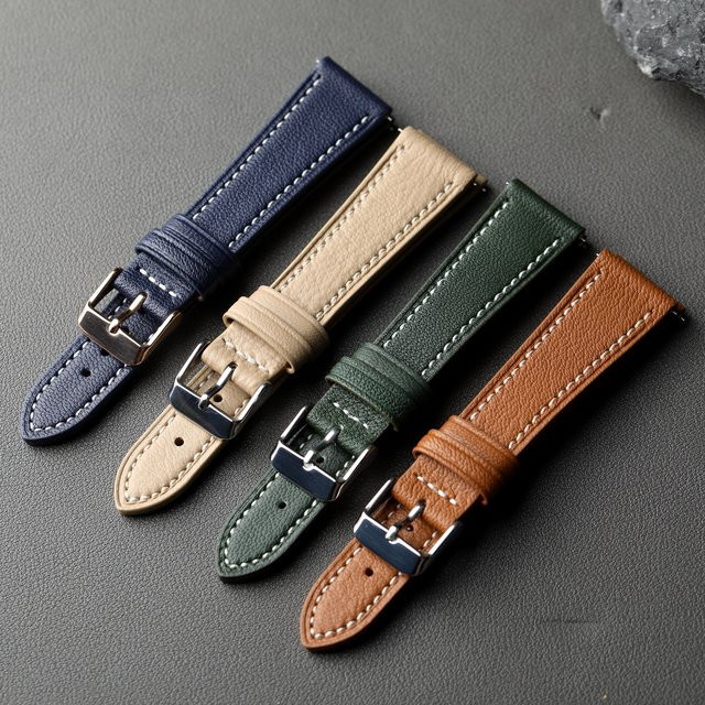 Raystray Armband Ziegenleder, blaugrau grün, Unisex - Bild 1