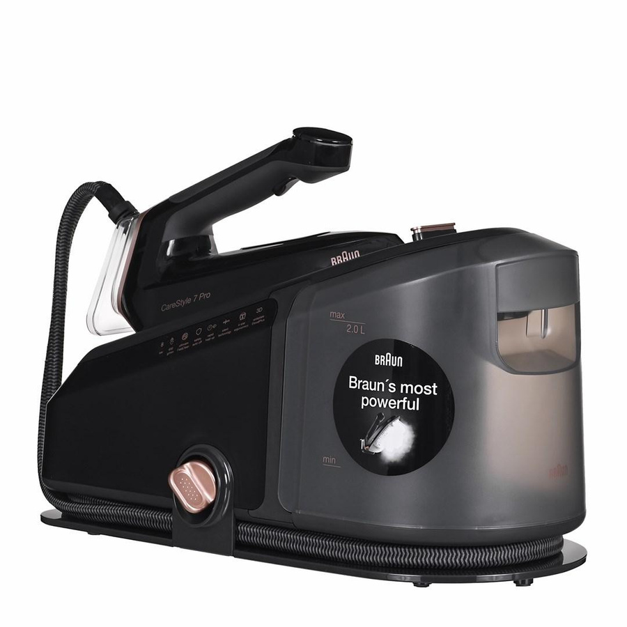 Braun CareStyle 7 Pro IS7286 BK Dampfbügelstation in Schwarz mit Kupfer und Roségold - Bild 3