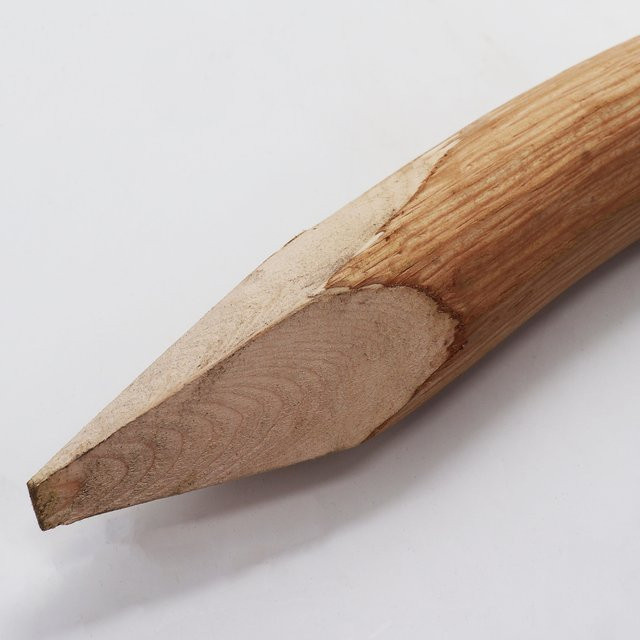 Aquagart Zaunpfosten aus Haselnussholz für Staketenzaun, Farbe: Braun, Höhe: 150 cm, Durchmesser: 6-9 cm - Bild 1