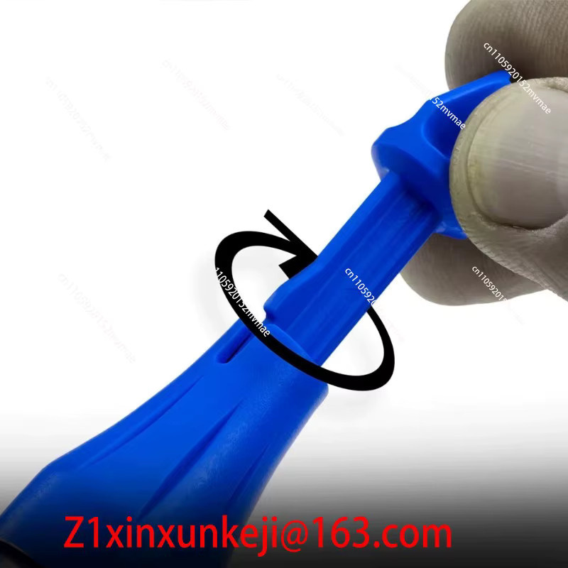 MLHJ Tiefloch-Sprühmarker-Stift mit Innenlochpositionierung und Druckmechanismus in Blau - Bild 3