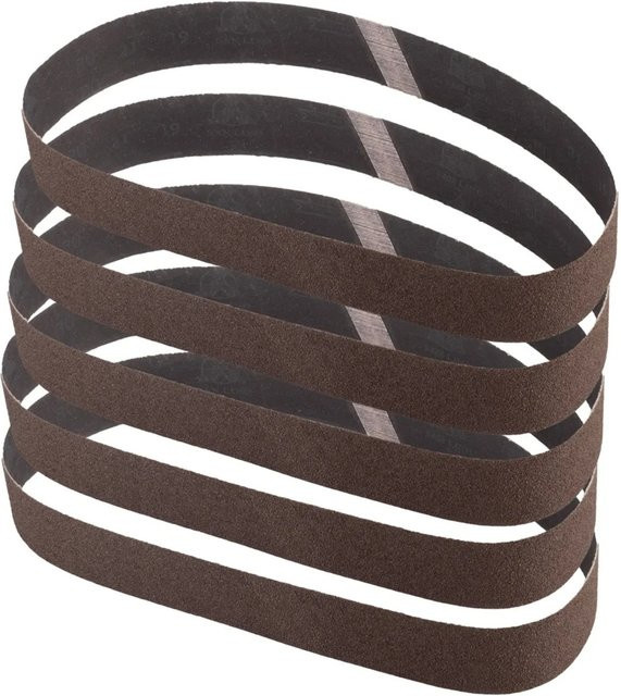 STAHLWERK Schleifband 5er Set Körnung P80, Breite: 40 mm, Länge: 760 mm - Bild 1