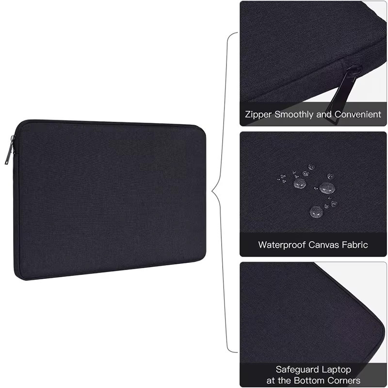 Tragbare Laptop-Hülle in Blau mit weicher Abdeckung für MacBook, Huawei, Xiaomi, HP, Dell und Lenovo (11 bis 15,6 Zoll) - Bild 3