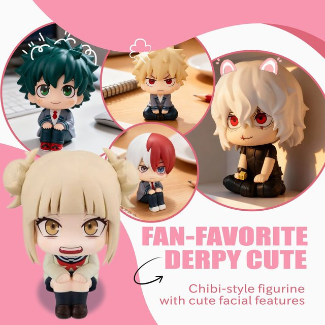 My Hero Academia Himiko Toga Izuku Midoriya Katsuki Bakugo, Chibi PVC-Figur, Einzelfigur - Bild 1