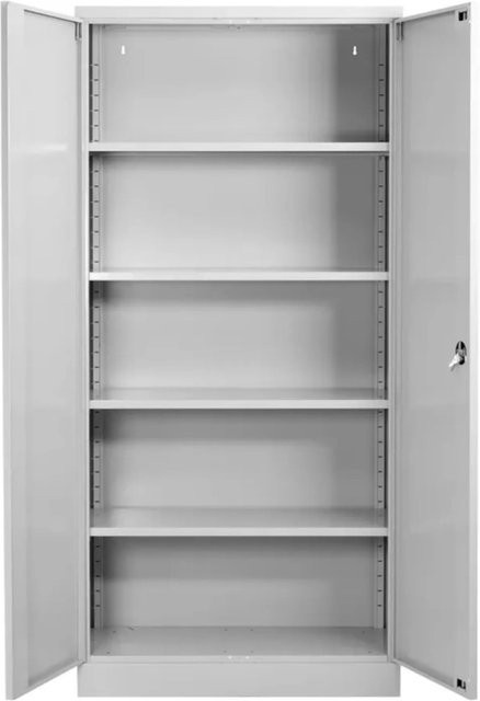 PROREGAL Stahlschrank Bee mit 5 Fachböden in Grau, verzinkt und verstärkt, H x B x T: 195 x 92 x 50 cm - Bild 1