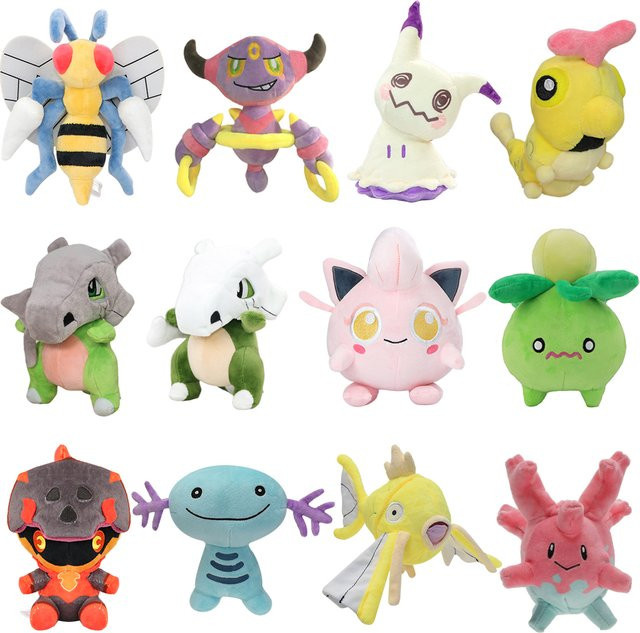 Pokémon Smoliv Beedrill Fuecoco Chikorita Mimikyu Wooper Cubone Hoopa, Plüschtier, Stoffpuppe - Bild 1