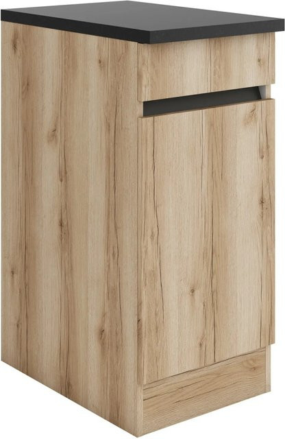 Optifit Küchen-Unterschrank Kaya290 in Wildeiche Nachbildung, B/T/H: 40 x 60 x 88 cm - Bild 1