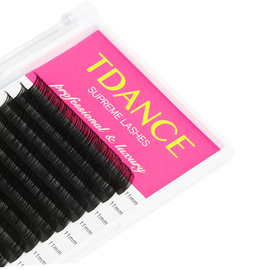 TDANCE Einzelne Wimpernverlängerung, 16 Reihen, Black, Unisex - Bild 6