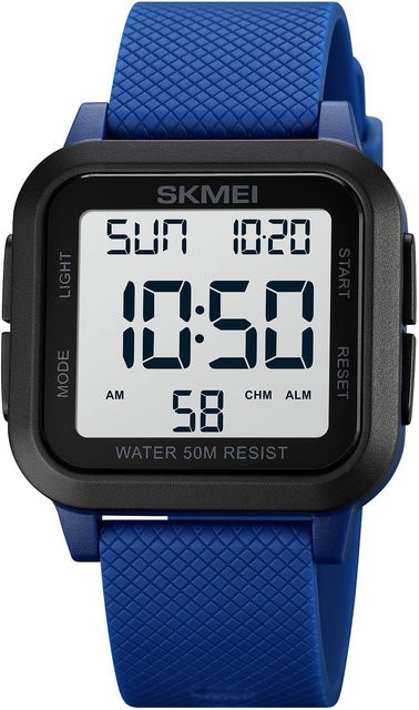 SKMEI Sportuhr, Digitaluhr, Navy Blau, Herren - Bild 1